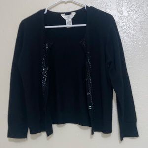 Black cardigan